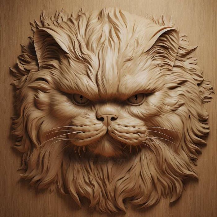 Nature and animals (st Persian cat 2, NATURE_4890) 3D models for cnc